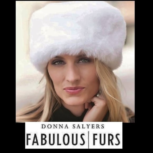Donna Salyers Fabulous Furs Accessories - New Russian Faux Mink Fur Hat